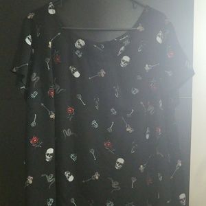 Torrid Skull Blouse